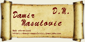 Damir Mašulović vizit kartica